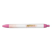 elegante roze salon zwarte inkt pen (Voorkant)