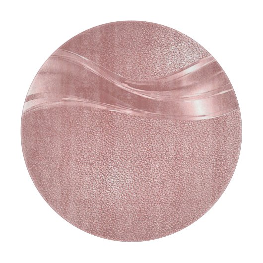 Elegante Roze Schitterende Achtergrond Met Metaala Snijplank (Voorkant)