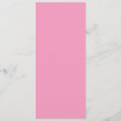 Elegante roze schoonheid vlinder bruiloft menu (Achterkant)