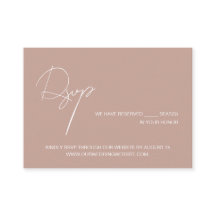 Elegante roze schrift huwelijkswebsite RSVP