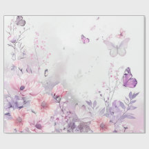 Elegante Roze Sering Waterverf Vlinder Whimsical