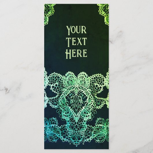 Elegante roze Sparkle bruiloft Menu (Achterkant)