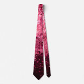 Elegante roze Sparkly Sequin Stropdas (Voorkant)