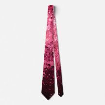 Elegante roze Sparkly Sequin Stropdas