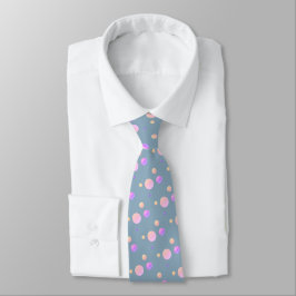 Elegante Roze Stippen Stropdas