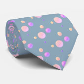 Elegante Roze Stippen Stropdas (Opgerold)