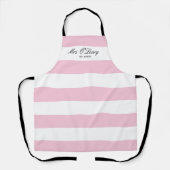 Elegante roze streep bruid om Vrijgezellenfeest te Schort (Voorkant)