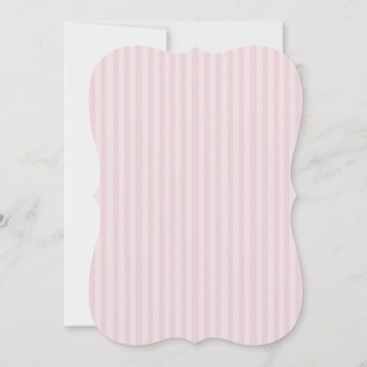 Elegante roze strepen bruiloft save the date (Achterkant)