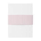 Elegante roze strepen bruiloft uitnodigingen wikkel (Achterkant Voorbeeld)