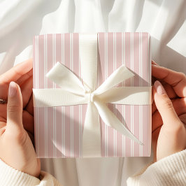 Elegante roze strepen cadeaupapier