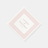 Elegante Roze Strepen Servet (Hoek)