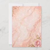 Elegante Roze Strik 35e Verjaardag Kaart (Achterkant)