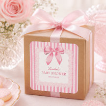 Elegante Roze Strik Babyborrel