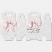 Elegante Roze Strik Bruidsfeest Bedankt Bedankdoosjes (Ongevouwen)