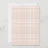 Elegante Roze Strik Coquette Verjaardagsuitnodigin Kaart (Achterkant)