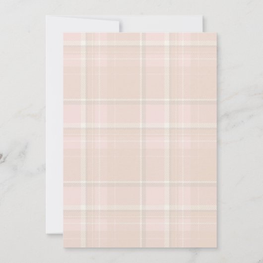 Elegante Roze Strik Coquette Verjaardagsuitnodigin Kaart (Achterkant)