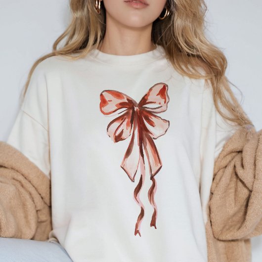 Elegante Roze Strik Coquette Vrouwelijk Trui