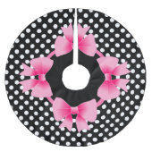 Elegante roze strik Kerstmis Kerstboom Rok (Voorkant)