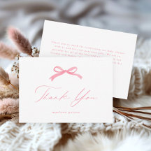 Elegante Roze Strik Meisjes Baby Shower