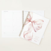 Elegante roze strik planner (Display)