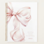 Elegante roze strik planner<br><div class="desc">Elegante Roze Bow Planner</div>
