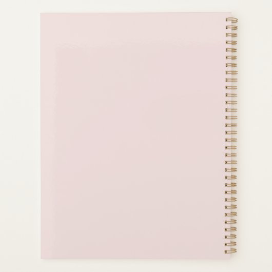 Elegante roze strik planner (Achterkant)