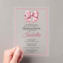 Elegante Roze Strik Quinceanera 15e Verjaardag