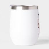 Elegante roze strik waterfles (Rechts)