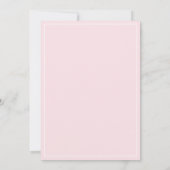 Elegante Roze Strik Zachte 16 Uitnodiging (Achterkant)