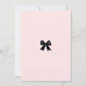 Elegante roze strikken en bubbelig Vrijgezellenfee Kaart (Achterkant)