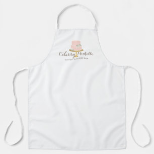 Elegante Roze Taart met Bloemen Schort