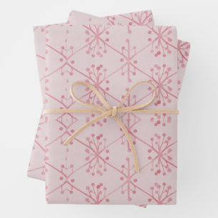Elegante Roze Tak Custom - Lente Bloemen Inpakpapier Vel