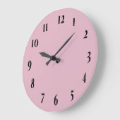 Elegante Roze Taupe Wandklok (Hoek)