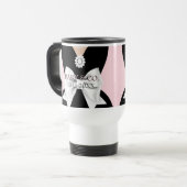 Elegante Roze Tiffany Etnische Zwangerschap Mama T Reisbeker (Voorkant links)