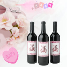Elegante Roze Toile Teddybeer Viering