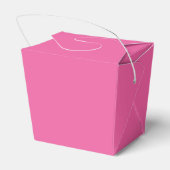 Elegante Roze Trendy Script Custom Bedankt Bedankdoosjes (Achterkant)