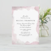 Elegante Roze Trouw Uitnodiging (Staand voorkant)