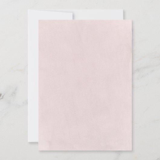 Elegante Roze Trouw Uitnodiging (Achterkant)