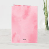 Elegante roze trouwuitnodiging (Achterkant)