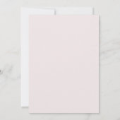 Elegante Roze Trouwuitnodiging Kaart (Achterkant)
