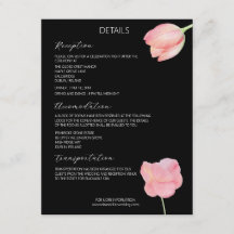 Elegante Roze tulp - minimalistische moderne bruil