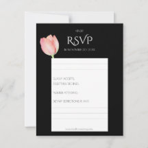 Elegante Roze tulp - minimalistische moderne bruil