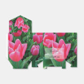 Elegante Roze Tulp Trouwfeest Bedankdoosjes (Uitgevouwen)