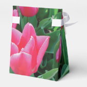 Elegante Roze Tulp Trouwfeest Bedankdoosjes (Achterkant)