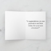 Elegante Roze Tulp Verpleegster Afstudeercongratul Kaart (Binnen)
