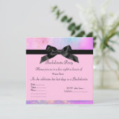 ELEGANTE ROZE UITNODIGING VOOR DE HENNEPARTY met g (Staand voorkant)