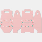 Elegante roze vakantie geschenkdoos voor Kerstmis, Bedankdoosjes (Ongevouwen)