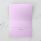 Elegante roze Valentijnsdag Kaart (Binnen)