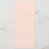 Elegante Roze Verlopen Trouwmenu Menu (Achterkant)