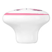 Elegante Roze Vlinder  Meisje Lade Knop (Zijkant)